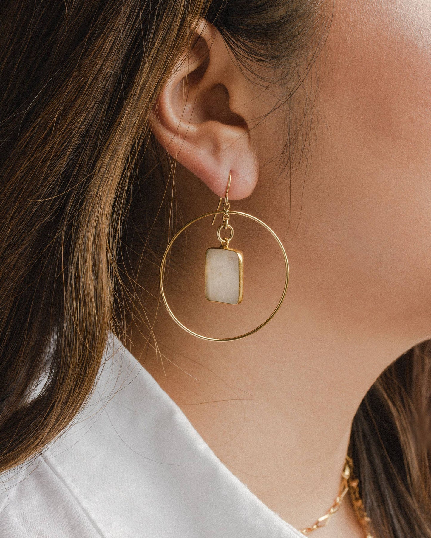 I love you to the Moonstone Earrings