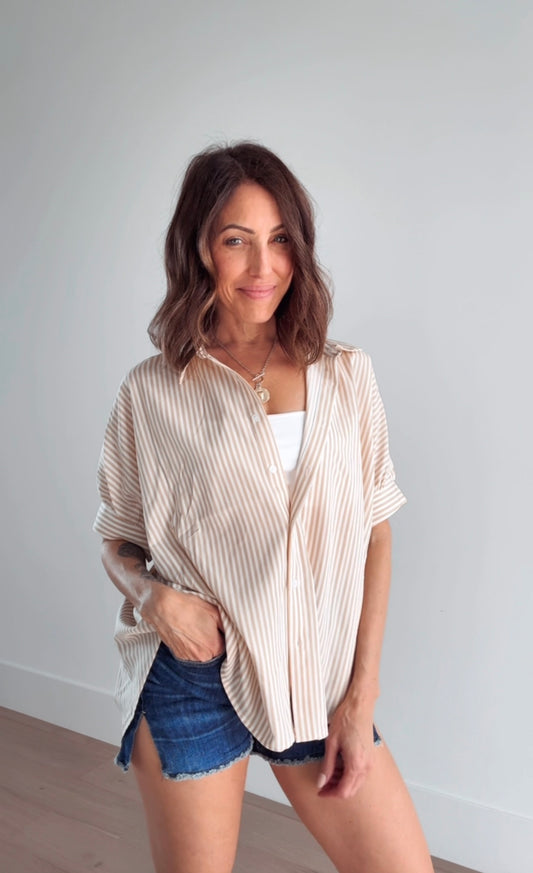 Relaxed & Ready Button Up