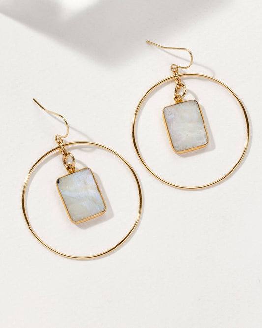 I love you to the Moonstone Earrings